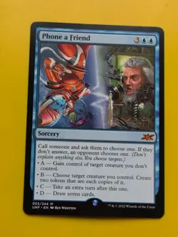 Phone a Friend. Mythic. UNF Sorcery MTG Card. - Image 1