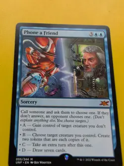 Phone a Friend. Mythic. UNF Sorcery MTG Card. - Image 2