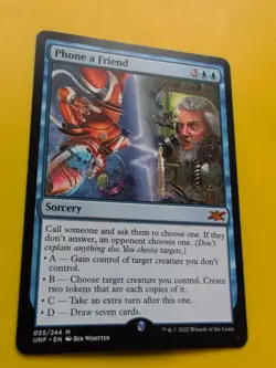 Phone a Friend. Mythic. UNF Sorcery MTG Card. - Image 3