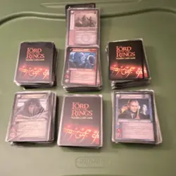 The Lord of the Rings TCG Decipher The Two Towers Card Lot with Starter Rulebook - Image 1