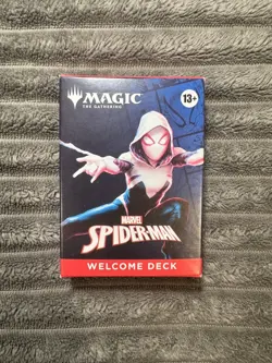 NYCC 2025 HASBRO MAGIC THE GATHERING SPIDER-MAN WELCOME DECK RED GWEN GHOST - Image 1