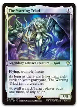 The Warring Triad (Surge Foil) #99 (NM) Final Fantasy FIC Magic MTG - Image 1