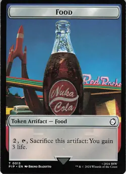 Food (0013) // Human Soldier Double-Sided Token Foil T Universes Beyond: Fallout - Image 1