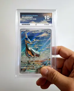 Pokemon TCG Skarmory 209/191 Surging Sparks Illustration Rare Ace 10 - Image 1