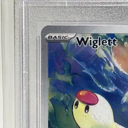 2023 Pokemon 206/198 Wiglett - Illustration Rare HOLO - PSA 9 MINT - Image 5