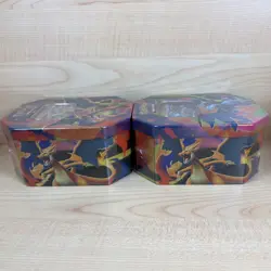 Pokemon TCG MEGA CHARIZARD EX X & Y Lot Of 2 Tins NEW SEALED! - Image 4