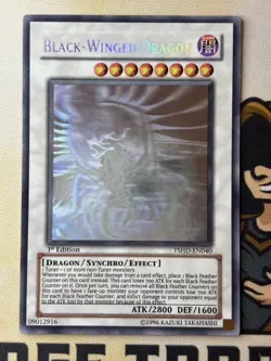 Black-Winged Dragon - Ghost Rare 1st Edition TSHD-EN040 YuGiOh NM - Image 2