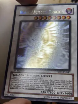 Black-Winged Dragon - Ghost Rare 1st Edition TSHD-EN040 YuGiOh NM - Image 3