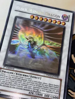 Black-Winged Dragon - Ghost Rare 1st Edition TSHD-EN040 YuGiOh NM - Image 4