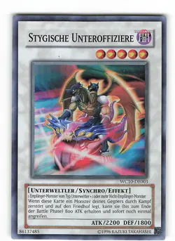 Yugioh STYGISCHE UNTEROFFIZIERE , wc10-de003 Super Rare deutsch Near Mint - Image 1