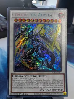 YuGiOh! Centur-Ion Auxila LEDE-EN042 Secret Rare 1st Ed - Image 1