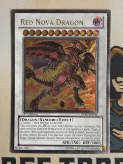 Red Nova Dragon STBL-EN042 1st Edition Ultimate Rare YuGiOh! NM EURO - Image 3