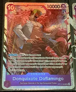 🔥 One Piece Card Game - Donquixote Doflamingo SR OP14-069 4x Playset English 🔥 - Image 2