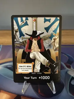 One Piece TCG - Your Turn Don!! Card Mihawk - OP14 Azure Sea's Seven - English - Image 1