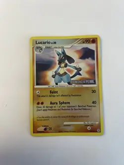 Pokemon Lucario LV.30 Holo Rare Card 6/130 Diamond & Pearl Base - Image 1