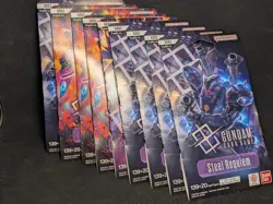 Gundam Card Game - Steel Requiem GD03 - Sleeved Booster Pack - 9 packs - Image 1