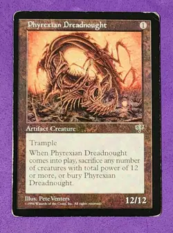 MTG Magic The Gathering 4x Phyrexian Dreadnought Mirage 1996 Played/Edge Wear - Image 4