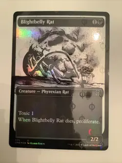 MTG ONE: Blightbelly Rat (Creature) Showcase Step & Complete Foil 435 - Image 1