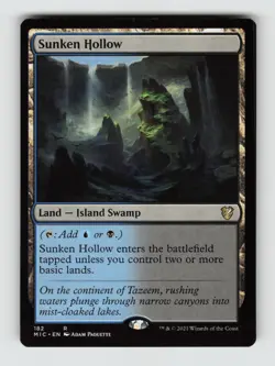 Sunken Hollow*Non-Foil* Commander: Innistrad: Midnight Hunt 182 NM - Image 1