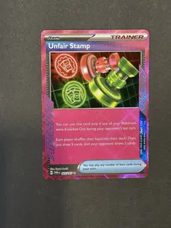 Pokemon TCG Unfair Stamp 165/167 Sv06: Twilight Masquerade Holo - Image 1