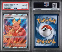 PSA 10 - FireBreather Full Art Trainer 119/094 Phantasmal Flames Pokemon - Image 3