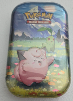 Pokemon TCG Mega Evolution Ascended Heroes Mini Tin Sealed, Clefairy & Chikorita - Image 1