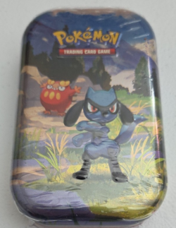 Pokemon TCG Mega Evolution Ascended Heroes Mini Tin Sealed, Riolu & Darumaka - Image 1