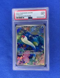 2023 POKEMON Svi EN-Scarlet And Violet illustration, Rare #206 WIGLETT PSA 9 - Image 1