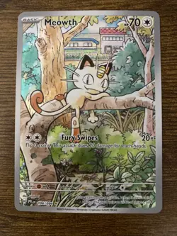 Meowth 106/094 Me02: Phantasmal Flames Special Illustration Holo Pokemon TCG - Image 2