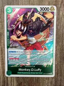 Monkey D. Luffy OP14-034 - One Piece TCG: The Azure Sea's Seven - English - Image 1