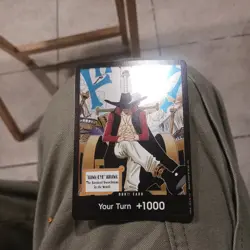 DON!! Hawk-Eye Mihawk OP14 One Piece TCG The Azure Sea's Seven Foil NM - Image 2