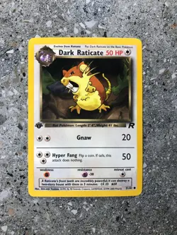 Pokemon TCG Cards 1st Edition Dark Raticate 51/82 Team Rocket - Image 1