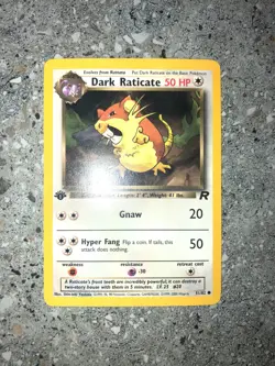 Pokemon TCG Cards 1st Edition Dark Raticate 51/82 Team Rocket - Image 3