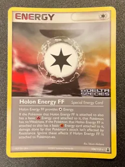 POKEMON EX DELTA SPECIES REVERSE HOLO STAMPED HOLON ENERGY FF RARE CARD 104/113 - Image 1