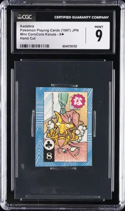 1997 POKEMON PLAYING CARDS KADABRA CGC 9 - Image 1