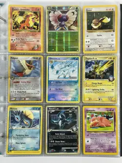 Pokemon Card Collection VTG Binder Holo Rare E-Reader WoTC Glaceon Zapdos Eevee - Image 1