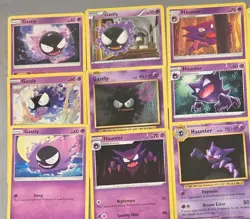 Pokemon TCG Card Lot Gastly Haunter Sword & Shield Sun & Moon XY SM SW x9 - Image 1