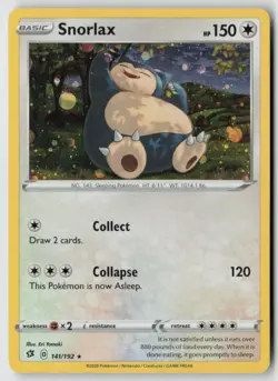 Snorlax - (Cosmos Holo) 141/192 - Misc Cards & Products Holo - PTCG - LP - Image 1