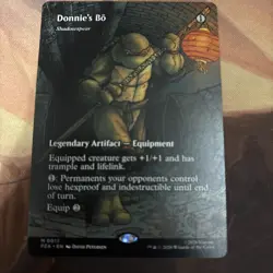 Donnie's Bo - Shadowspear - Foil - Borderless Teenage Mutant Ninja Turtles MTG - Image 1