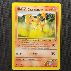 Blaines Charmander - 61/132 - Common - Gym Heroes - Pokemon Card - MP - Image 1
