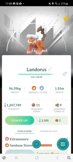 Pokemon Go Legendary Landorus ( Normal )(Background) - Image 1