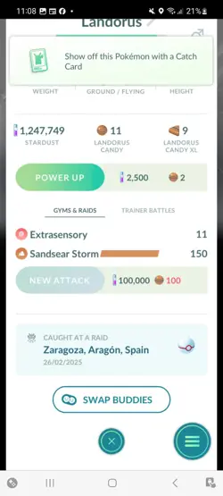 Pokemon Go Legendary Landorus ( Normal )(Background) - Image 2