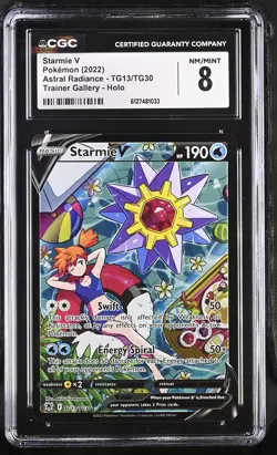 Starmie V TG13/TG30 Trainer Gallery Holo Astral Radiance Pokemon CGC 8 Nm/mint - Image 1