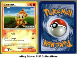 2008 Pokemon, D&P Majestic Dawn BK, #56/100 Chimchar Lv. 6, Reverse Holo Common - Image 1