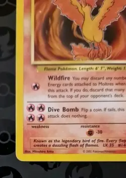 Pokemon Moltres 30/110 Legendary Collection Eng Vintage Non Holo - Image 3