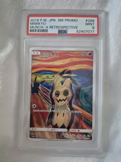 Pokemon Mimikyu Munch Retrospective PSA 9 Mint - Image 1