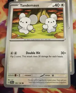 Tandemaus 160/198 Common | Scarlet & Violet | Pokemon Card Nm - Image 1