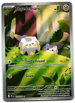 Togedemaru 104/094 - Phantasmal Flames Illustration Rare Pokemon TCG - NM Card - Image 1
