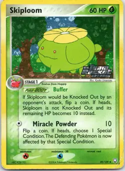 Pokemon Card Skiploom 49/109 EX Team Rocket Returns Uncommon Reverse Holo - Image 1