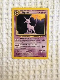 Pokemon Card Neo Discovery Espeon Rare Card 20/75 NM Non Holo - Image 1